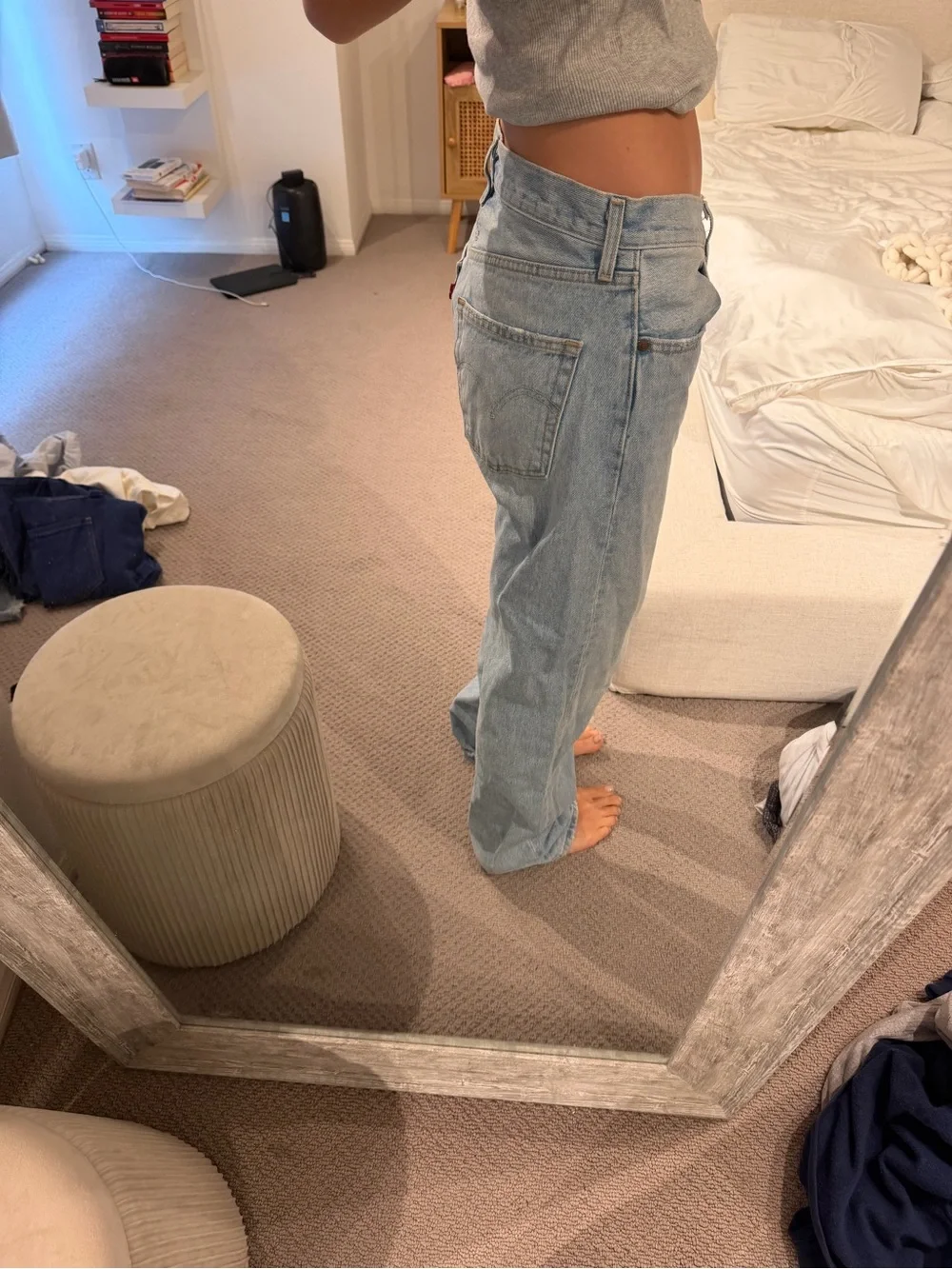 Vintage Levi's Light Blue Straight Leg Women's Jeans